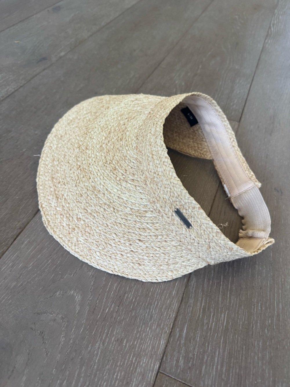 Roxy Natural Straw Visor in Beige